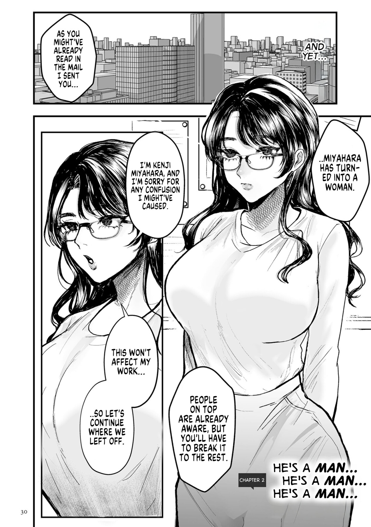 Hentai Manga Comic-He's a Man... He's a Man... He's a Man...-Read-2